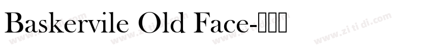 Baskervile Old Face字体转换